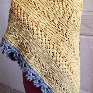Abigail shawl in desert sand colors
